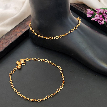 JS Fashion Beautiful Antique High Gold Polish Fancy Payal for Women & Girls
