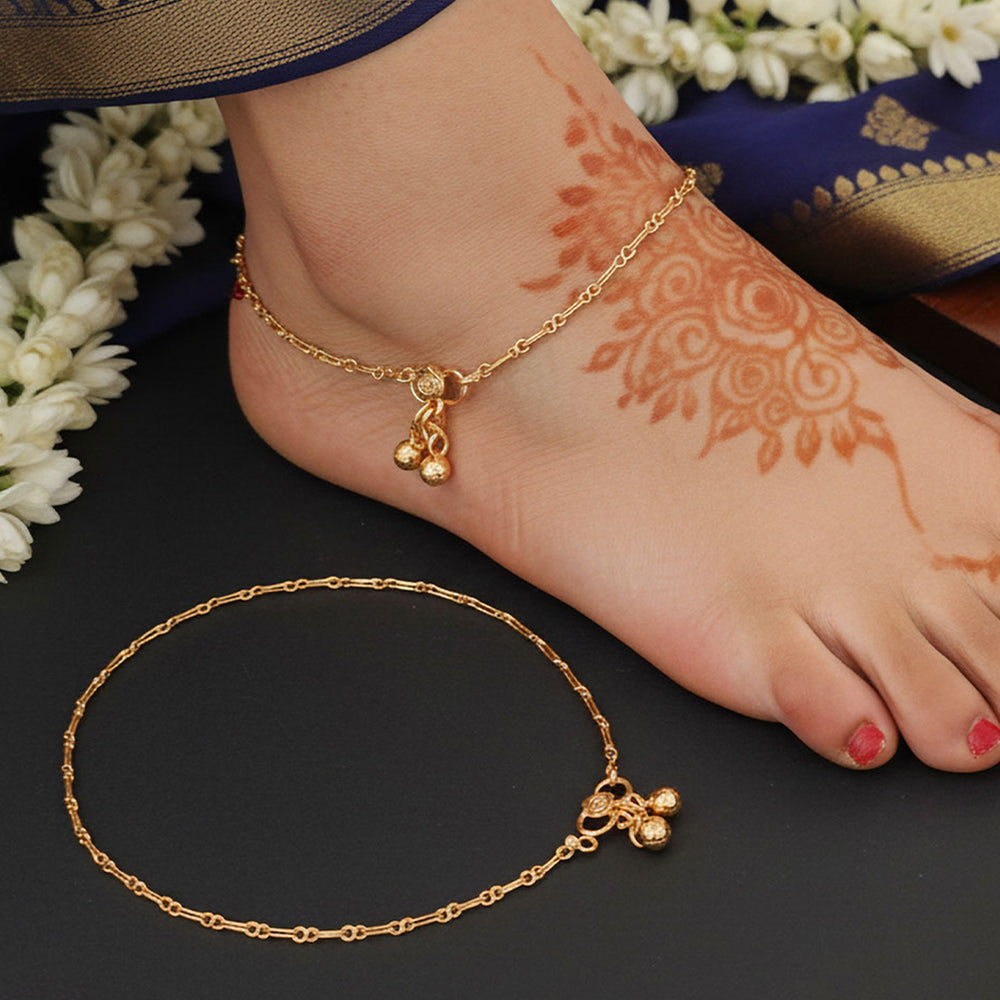 JS Fashion Designer High Gold Polish Fancy Style Payal for Women & Girls - Distacart