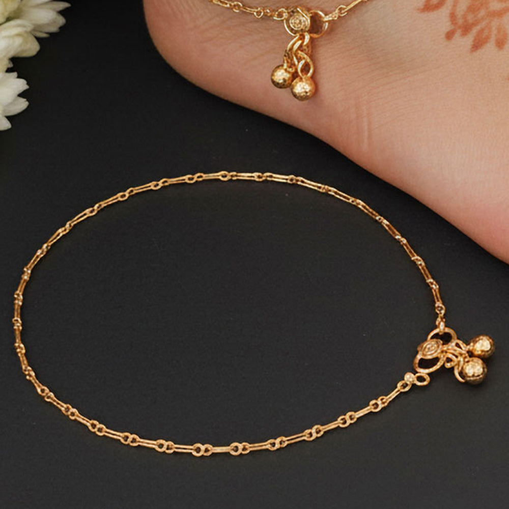 JS Fashion Designer High Gold Polish Fancy Style Payal for Women & Girls - Distacart