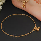 JS Fashion Designer High Gold Polish Fancy Style Payal for Women & Girls - Distacart