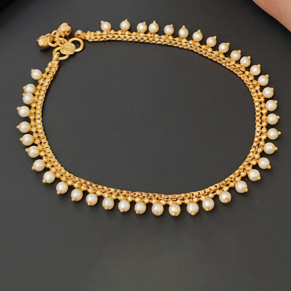 JS Fashion Antique Design High Gold Polish Party Wear Payal for Women & Girls - Distacart