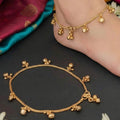 JS Fashion Designer High Gold Polish Party Wear Anklet Set for Women & Girls - Distacart