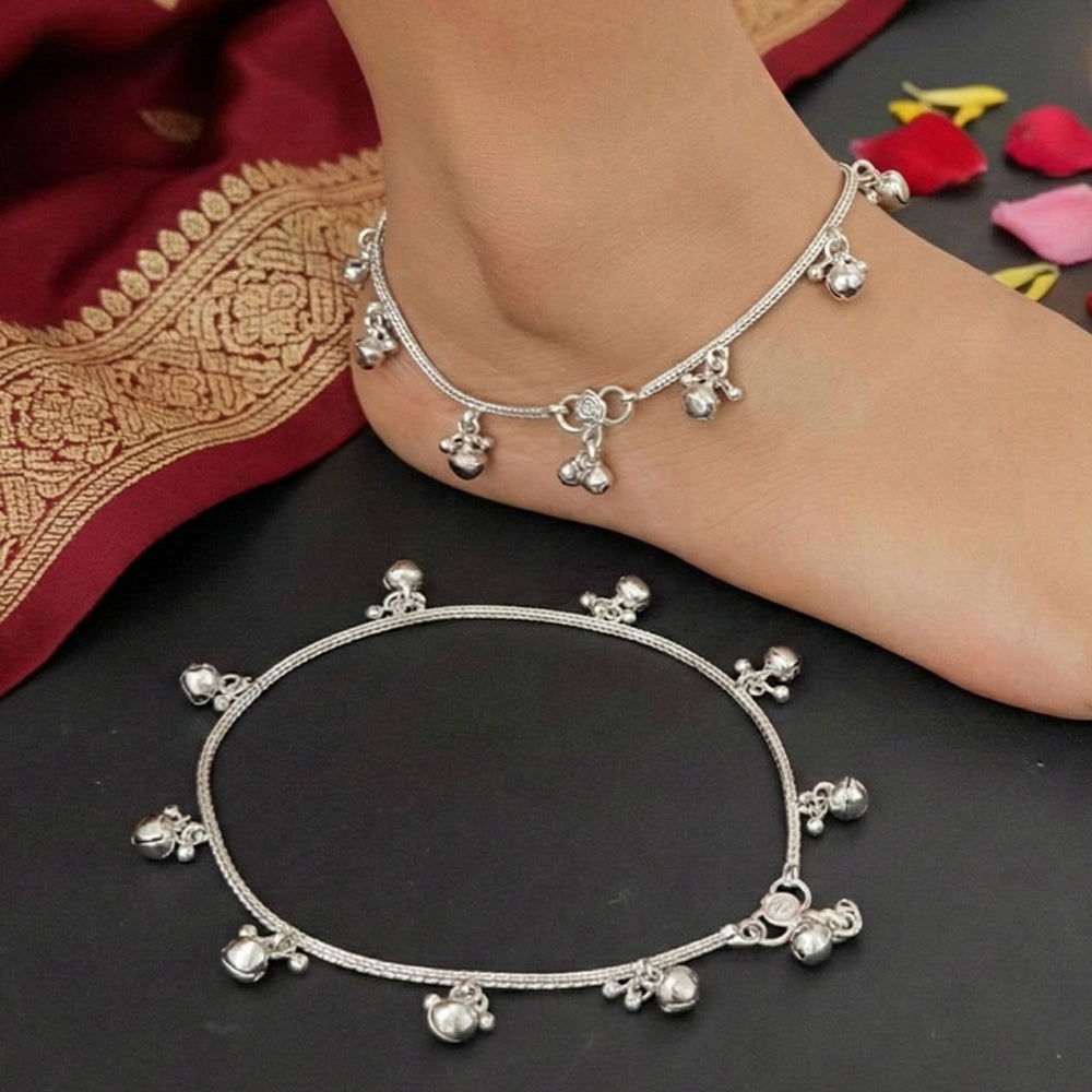 JS Fashion Ethnic Oxidized Chain Payal with Danglers for Women & Girls - Distacart