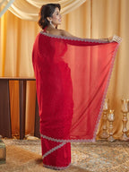 kasee Embellished Beads and Stones Silk Blend Saree