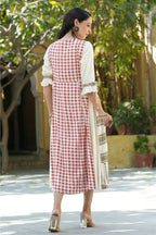 Juniper Women Ivory Rayon Printed A-Line Dress - Distacart