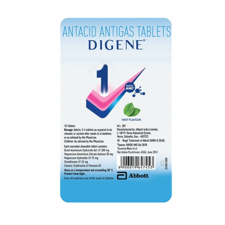 Digene Antacid Antigas Tablets