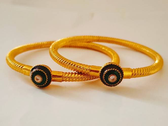 Gold Color Bangles of size 2’6