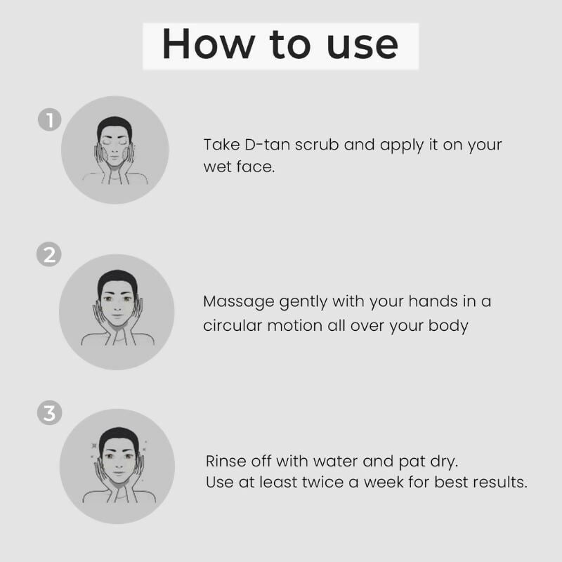 Professional O3+ D-Tan Scrub For Brightening & Glow Boosting - Distacart