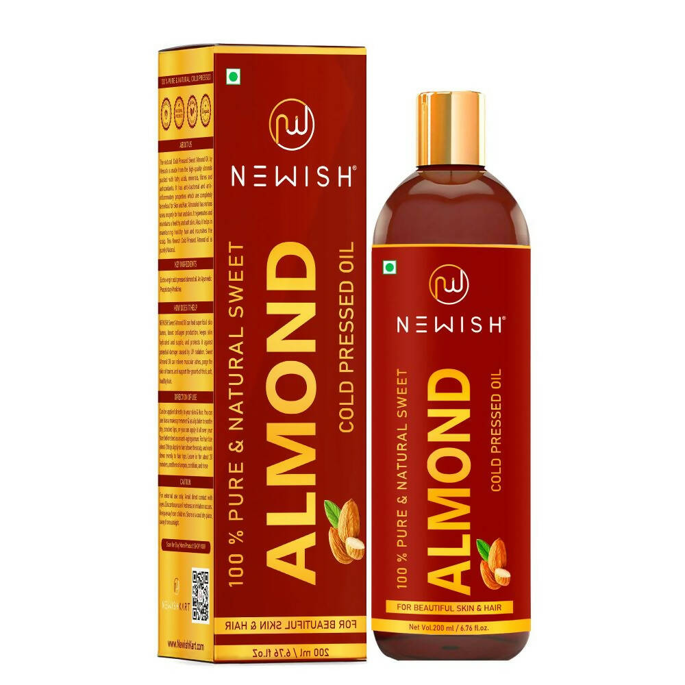 Newish Pure & Natural Sweet Almond Oil for Hair & Skin