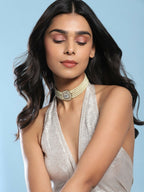 Pearl Kundan Choker- Ruby Raang