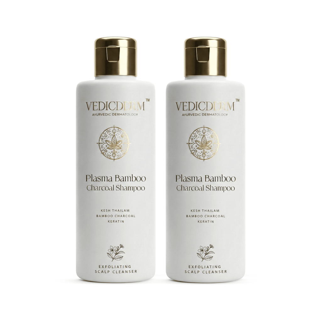 VedicDerm Plasma Bamboo Charcoal Shampoo for Psoriasis & Sensitive Scalp