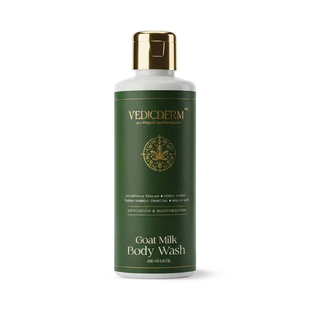 VedicDerm Goat Milk Hydrating Body Wash for Sensitive Skin - Distacart