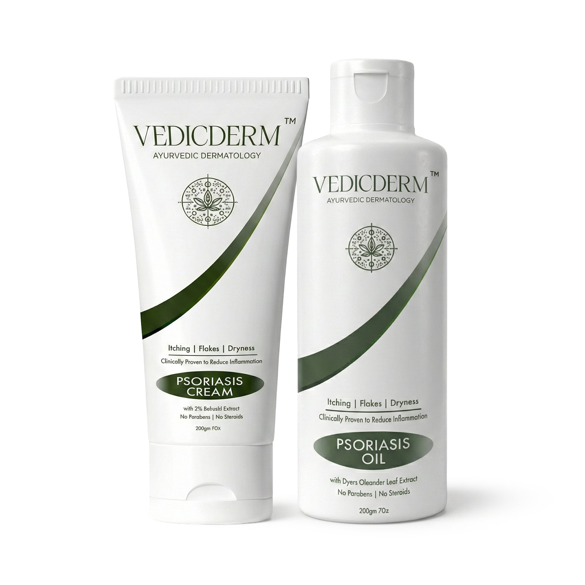 VedicDerm Sensitive Skin Bundle for Psoriasis, Eczema, Atopic Dermatitis - Distacart