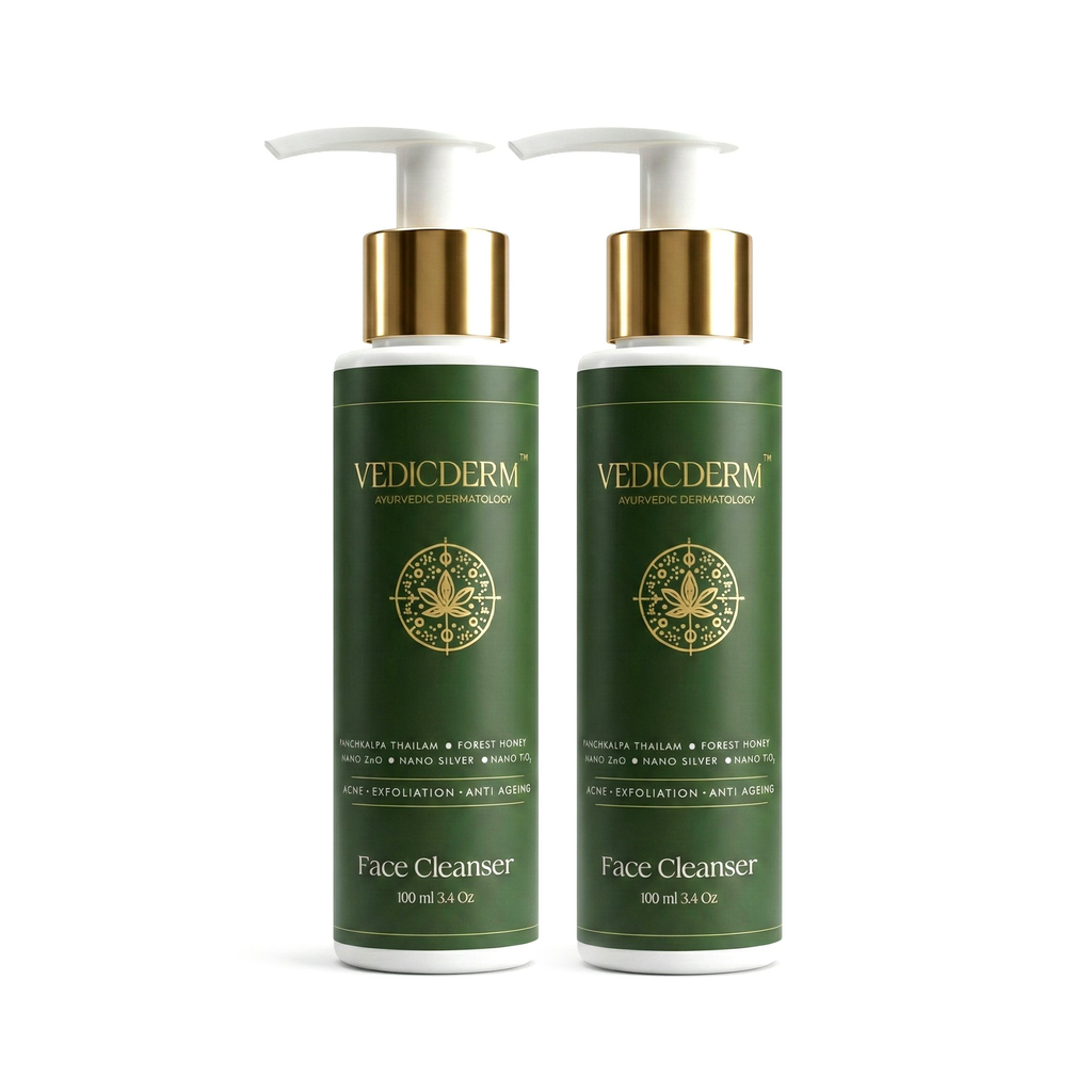 VedicDerm Red Vine Deep Facial Cleanser with Witch Hazel Extract