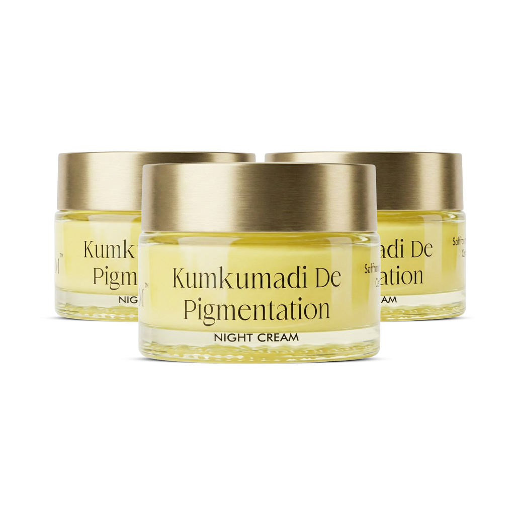VedicDerm Kumkumadi De Pigmentation Night Cream with Saffron & Ceramides - Distacart