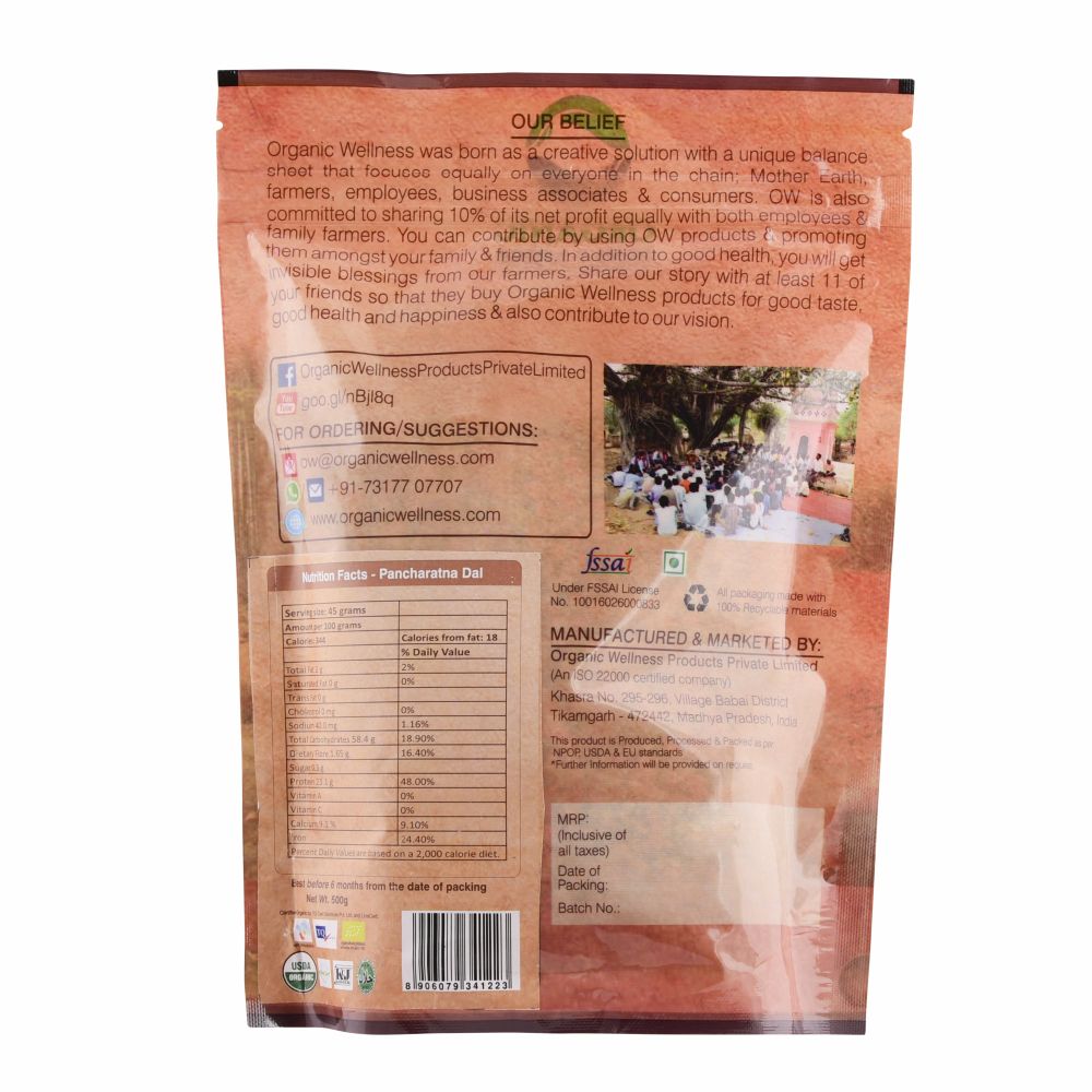 Organic Wellness Pancharatna Dal - Distacart