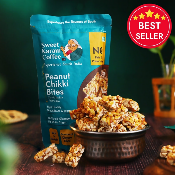 Sweet Karam Coffee Peanut Chikki (Zero White Sugar) - Distacart