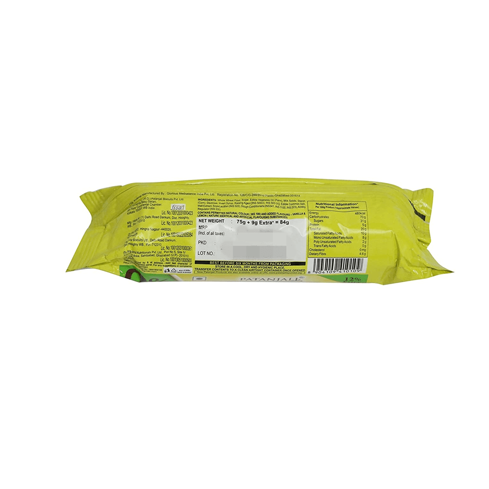 Patanjali Creamfeast Elaichi Biscuit (Pack of 10) - Distacart