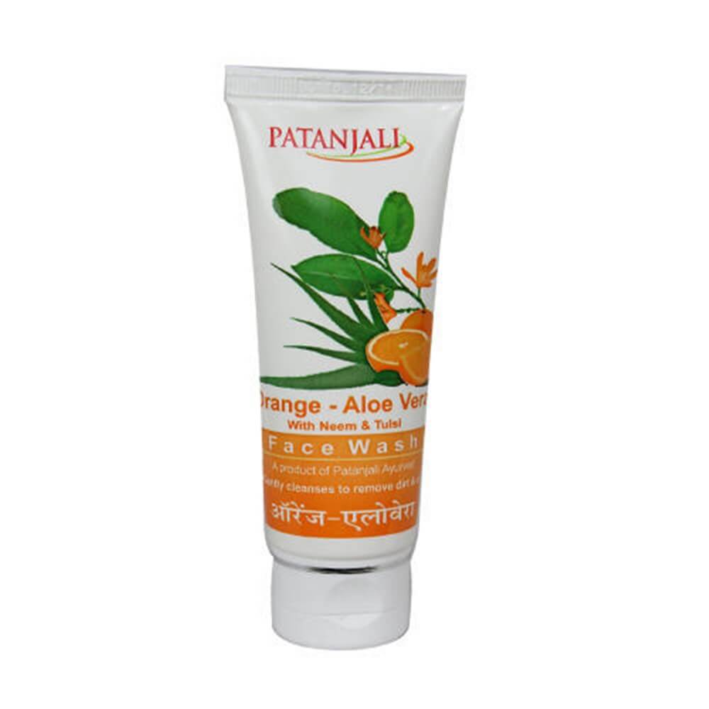 Patanjali Orange Aloevera Face Wash - Distacart