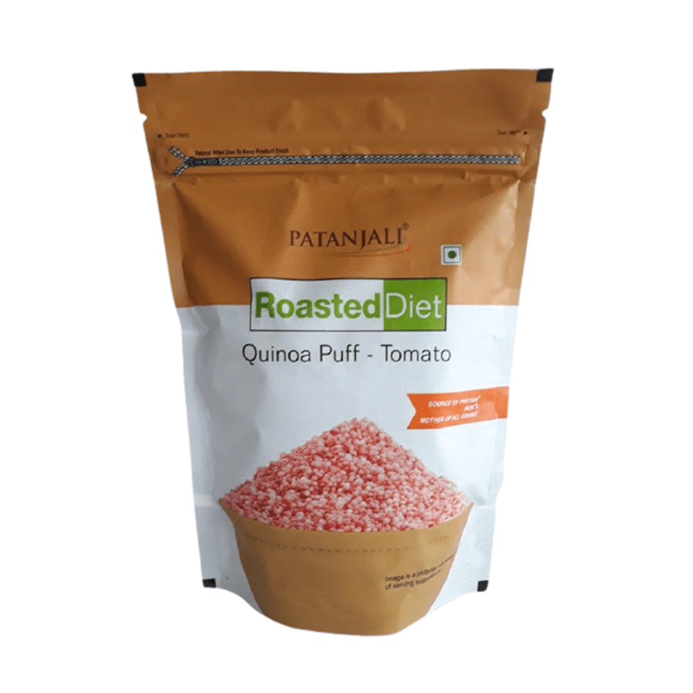 Patanjali Roasted Diet Quinoa Puff - Tomato and Masala Combo