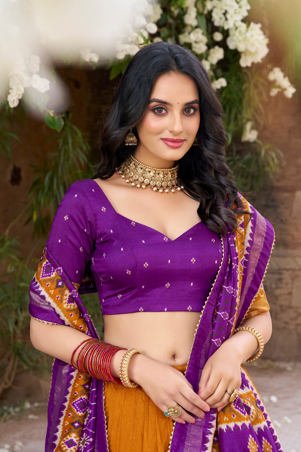 Lehenga Mart Designer Wedding Lehenga Choli For Women - Purple