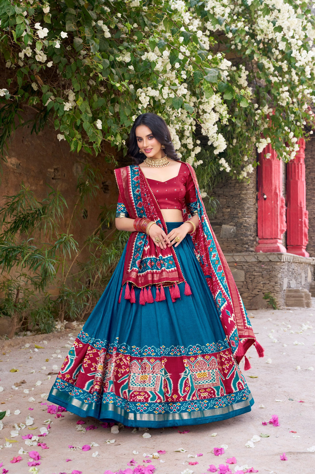 Lehenga Mart Designer Wedding Lehenga Choli For Women - Red