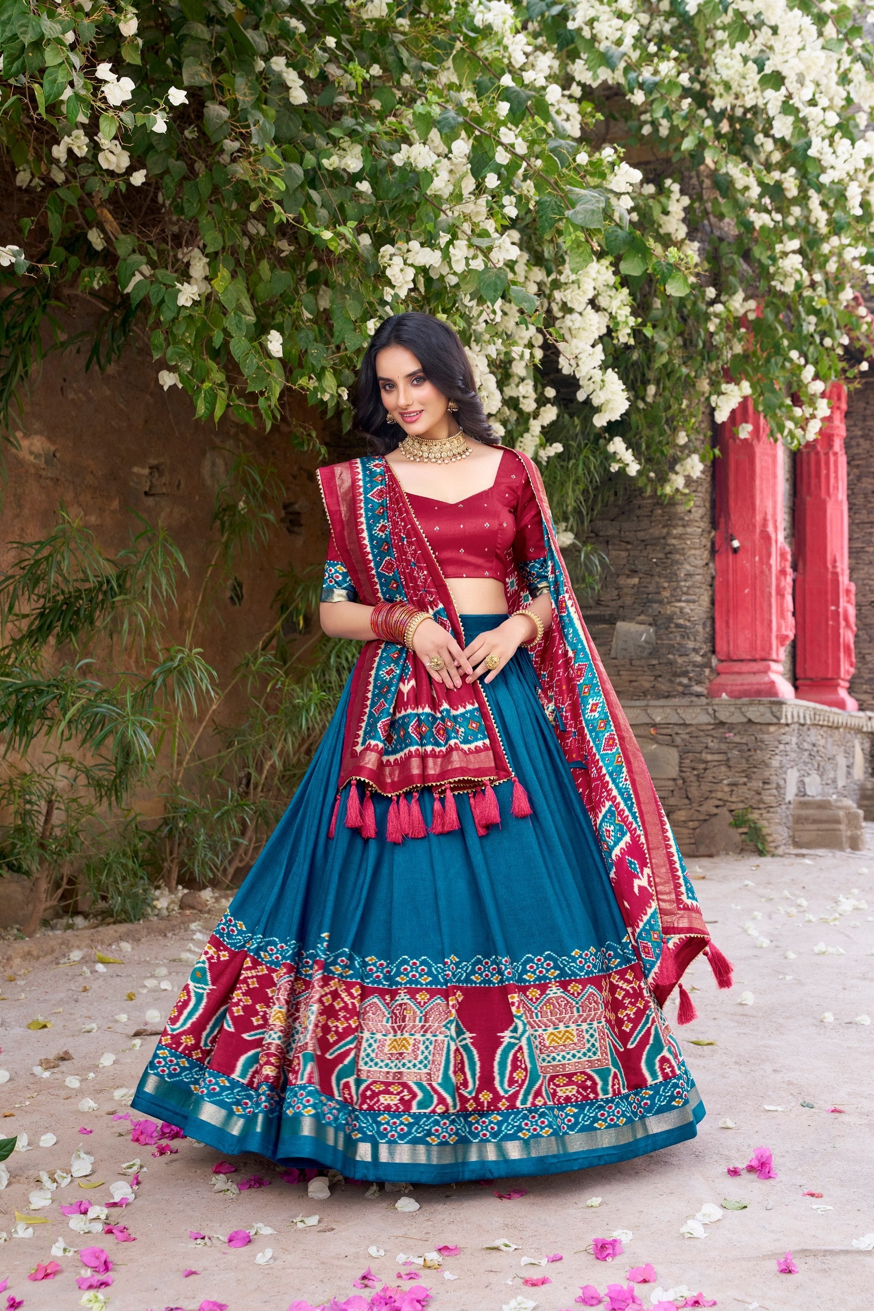 Lehenga Mart Designer Wedding Lehenga Choli For Women - Red