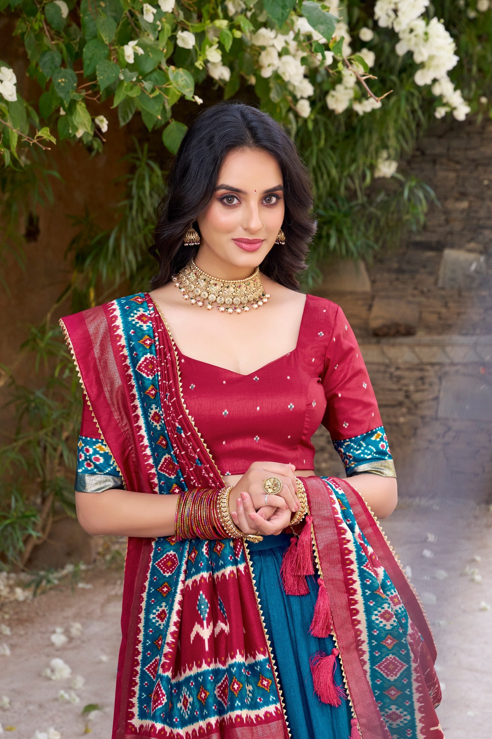 Lehenga Mart Designer Wedding Lehenga Choli For Women - Red
