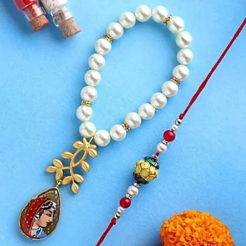Folk Style Lumba Rakhi Set & Silk Chocolates online