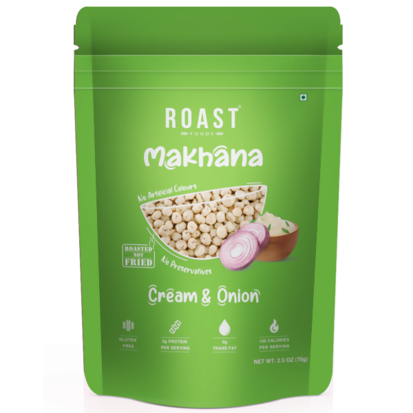 Roast Foods Makhana Cream & Onion - Distacart