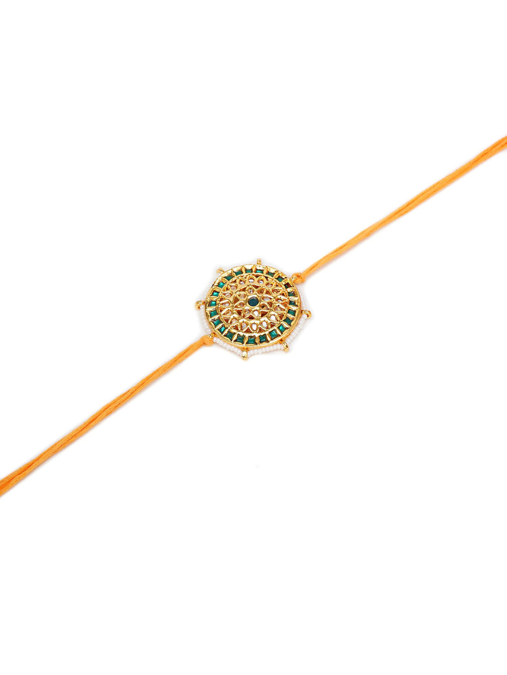 Designer kundan Rakhi - Ruby Raang - Distacart