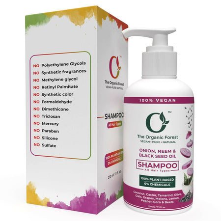 The Organic Forest Onion, Neem & Black Seed Oil Hair Shampoo