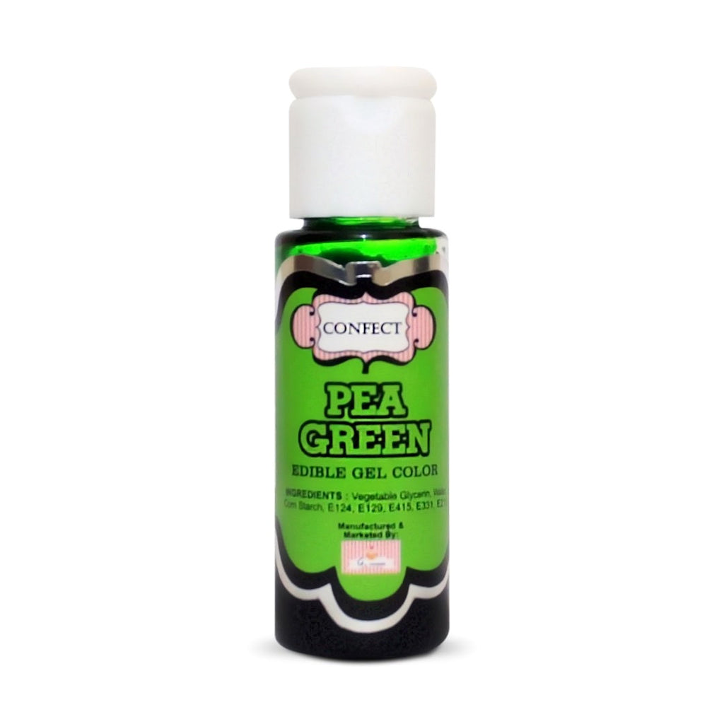 confect pea green gel color br b 20 gms b