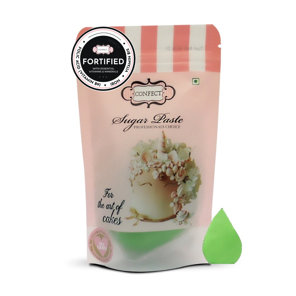 confect pea green nutritional sugarpaste 250 gms