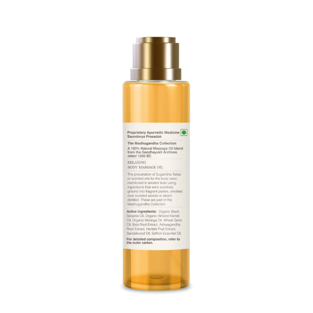 Forest Essentials Body Massage Oil Sandalwood & Saffron
