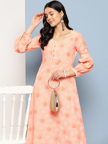 Yufta Peach Maxi Dress