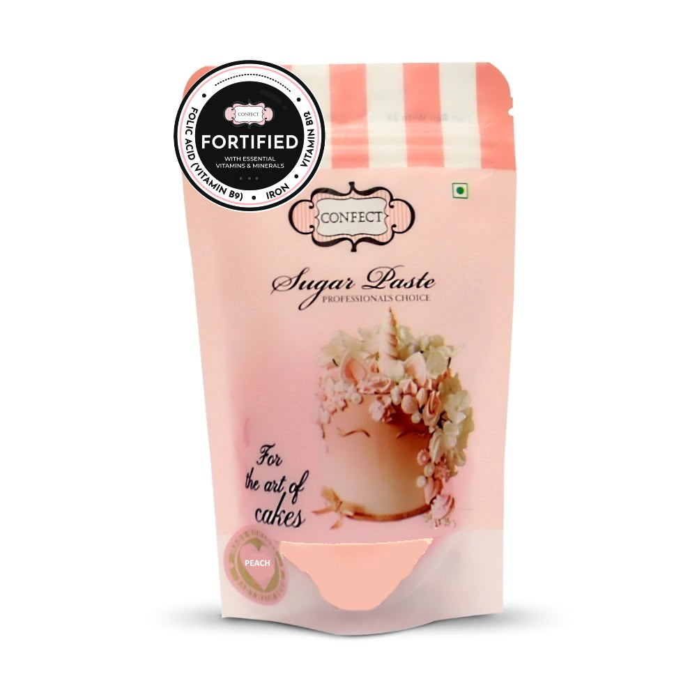 confect peach nutritional sugarpaste 250 gms