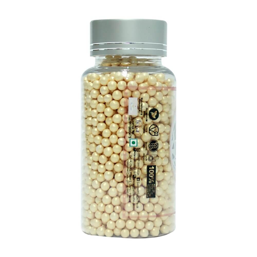 confect pearl disco balls sprinkles 3 mm 120 gms