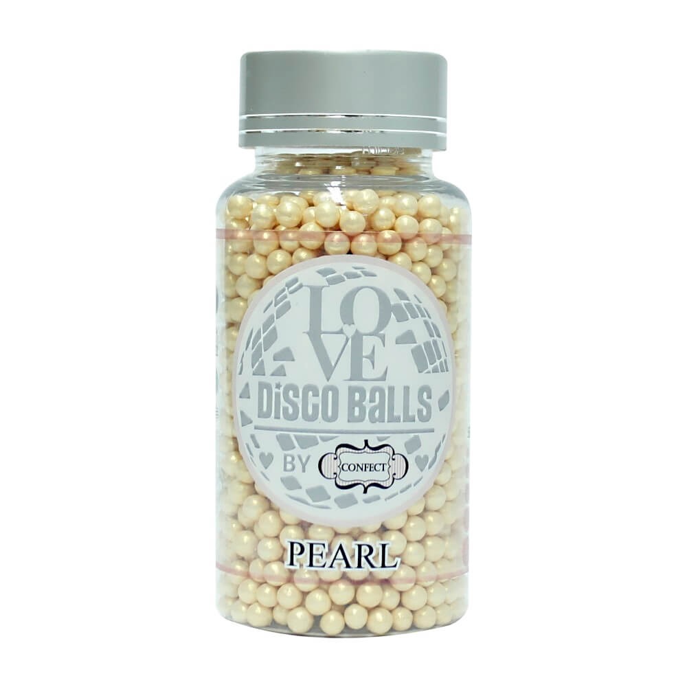 confect pearl disco balls sprinkles 4 mm 120 gms