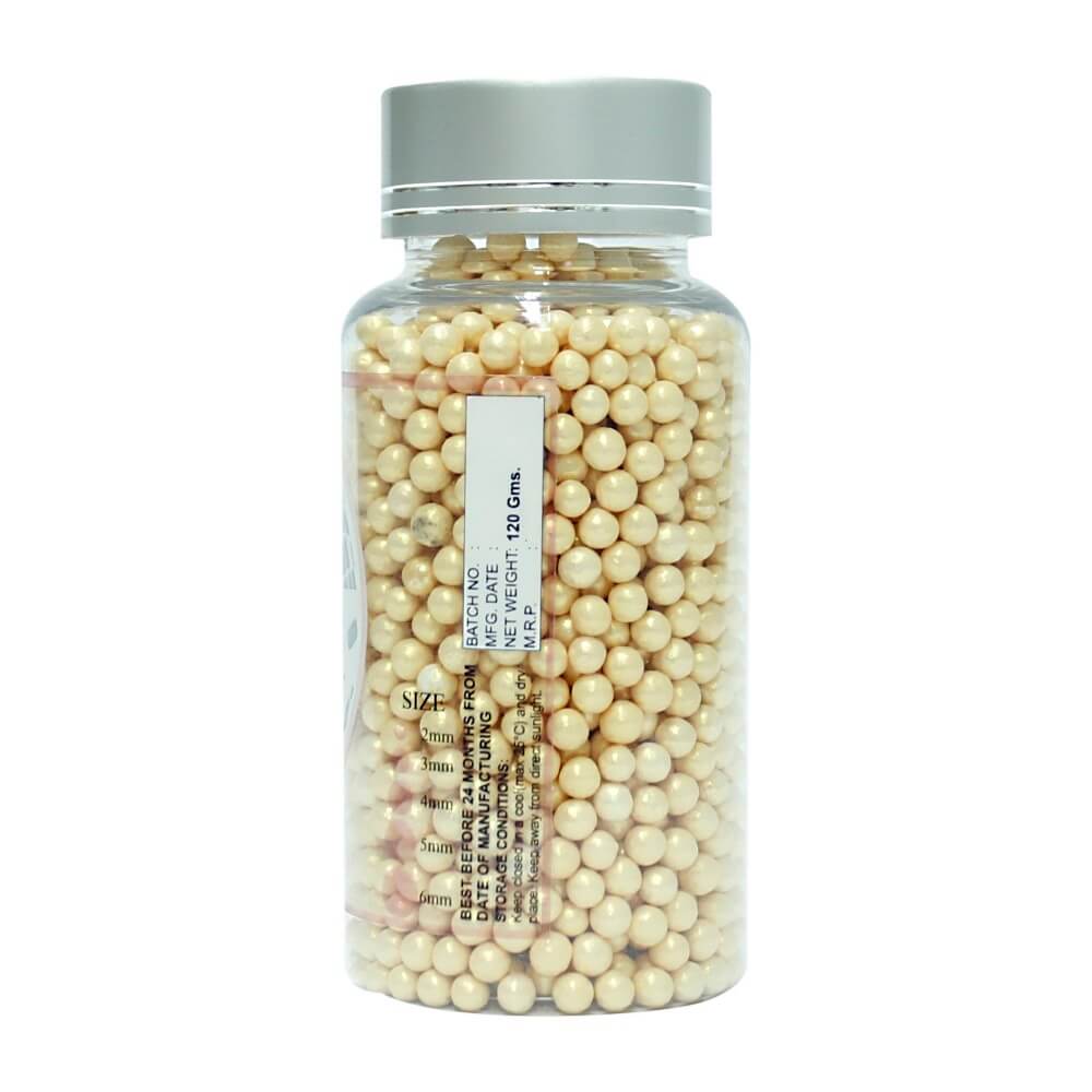 confect pearl disco balls sprinkles 4 mm 120 gms