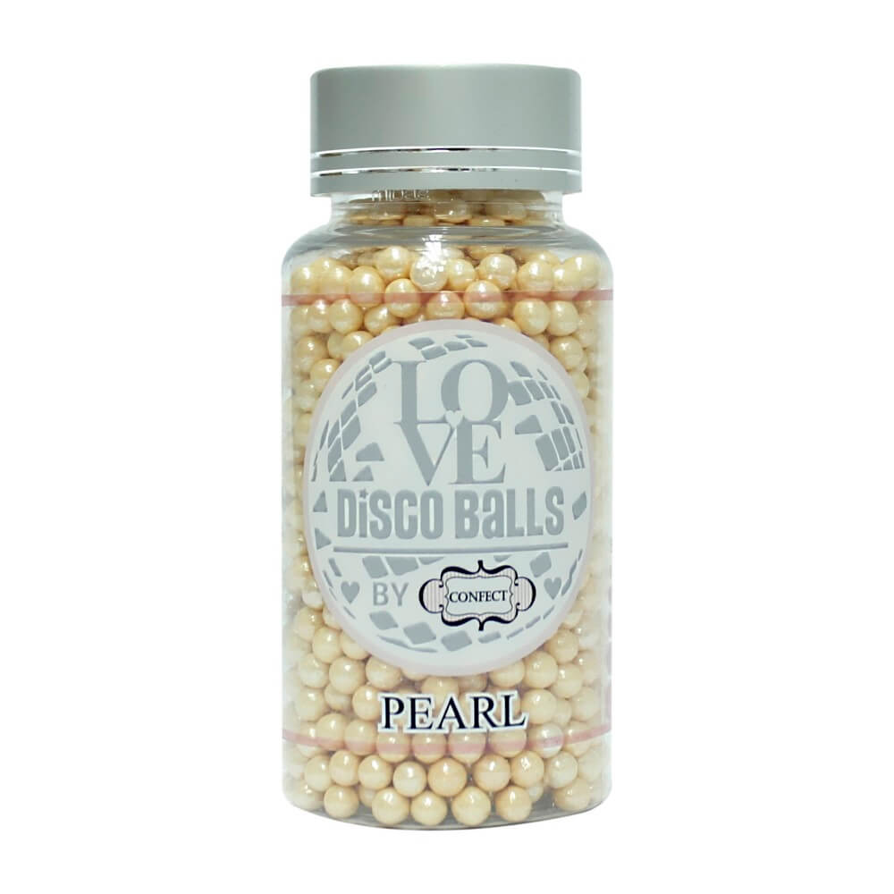 confect pearl disco balls sprinkles 5 mm 120 gms