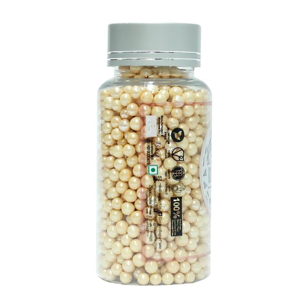 confect pearl disco balls sprinkles 6 mm 120 gms