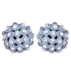 Trendoo Jewelry Gold Plated Stylish Fancy Grey Studs