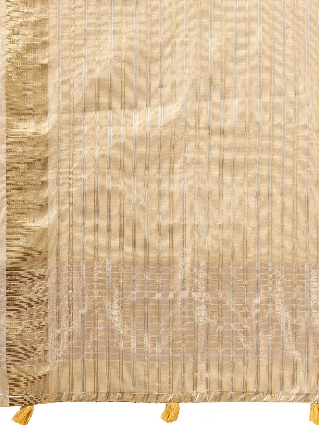 Shree Shyam Fashion Organza Gold Saree - Distacart