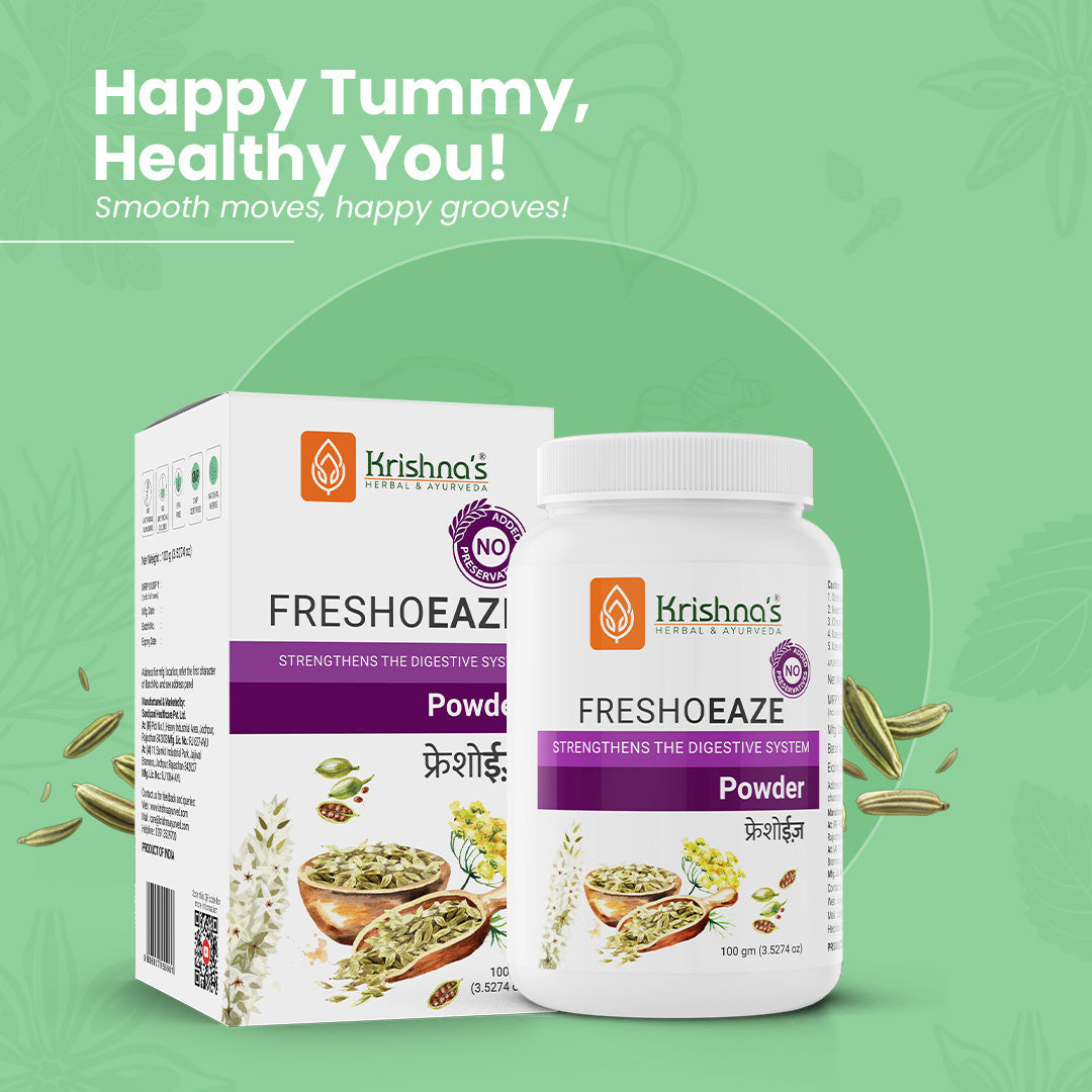 Krishna'S Herbal & Ayurveda Freshoeaze Powder - Distacart