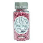 confect pink disco balls sprinkles 2 mm 120 gms
