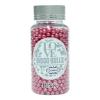 confect pink disco balls sprinkles 5 mm 120 gms
