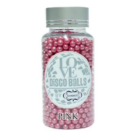 Confect Pink Disco Balls Sprinkles 5 MM