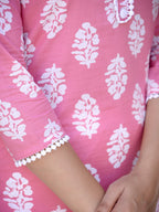 Yufta Pink Ethnic Motifs Printed Dupatta Set - Distacart