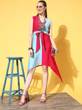 Yufta Pink Fit & Flare Dress - Distacart